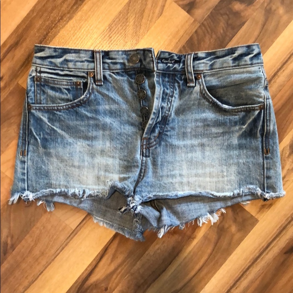 Free People Jean shorts